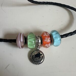 Assorted Pandora Charms Colored glass and Turks and Caicos